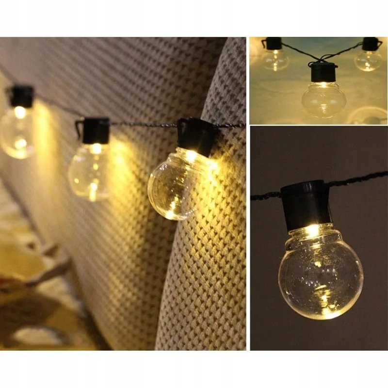 Гірлянда SuperLED пластикова 5,5 м 20 LED тепле світло