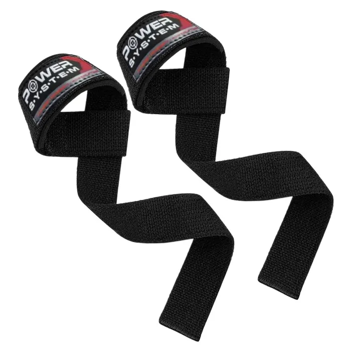 Лямки для тяги Active Point бавовна чорні червоні