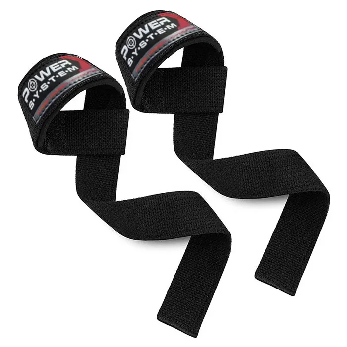 Лямки для тяги Active Point бавовна чорні червоні