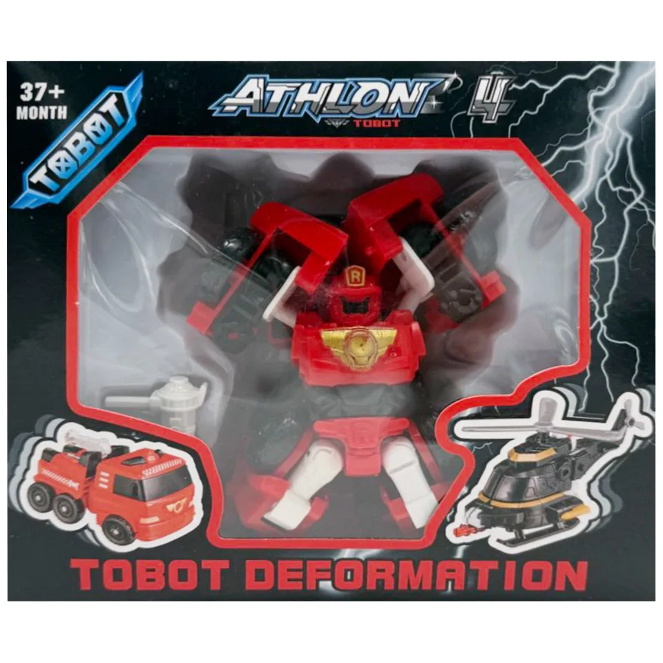Машинка-трансформер Tobot 2 в 1 красная 18х7х15,5 см комбинированный материал