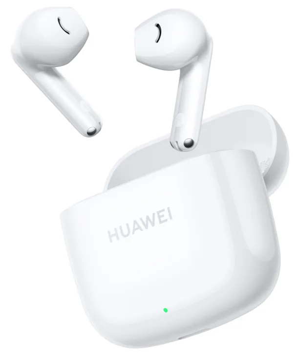 Наушники Huawei беспроводные, вкладыши, пластиковые, белые, с защитой от влаги IP54.