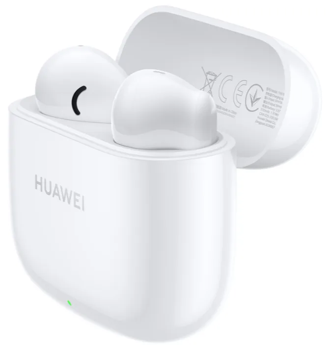 Наушники Huawei беспроводные, вкладыши, пластиковые, белые, с защитой от влаги IP54.