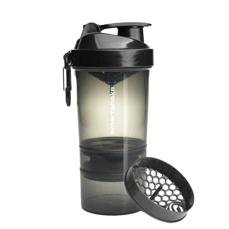 Шейкер спортивний SmartShake пластик 600 мл Чорний