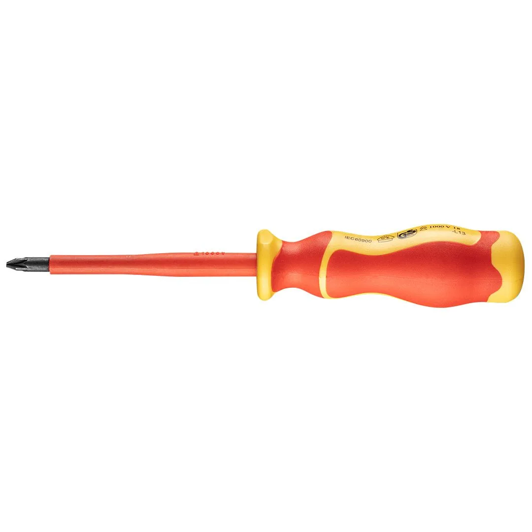 Діелектрична хрестова викрутка Neo Tools PH2, 100 мм, сталь S2.