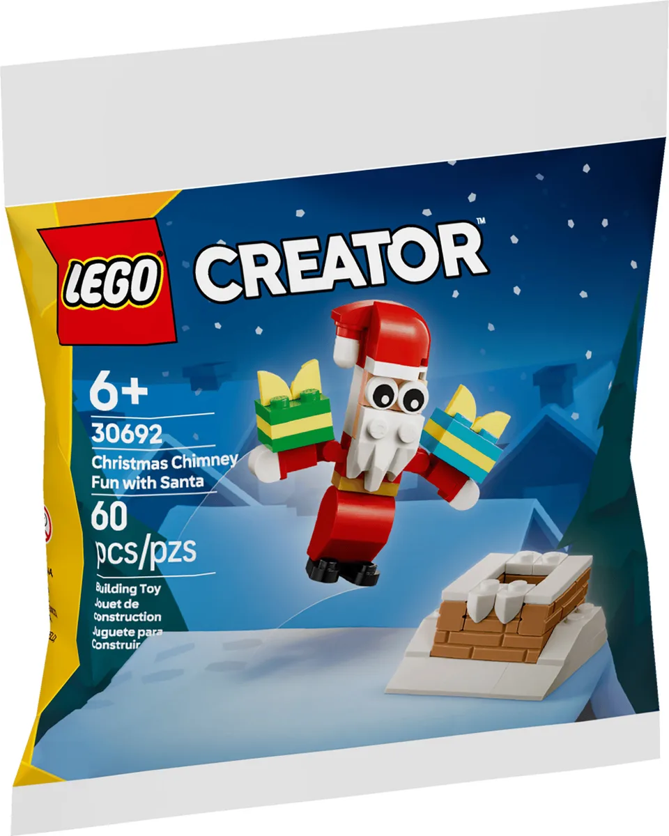 Конструктор LEGO Creator 6+ різнокольоровий Різдвяні забави з димарем Сантою