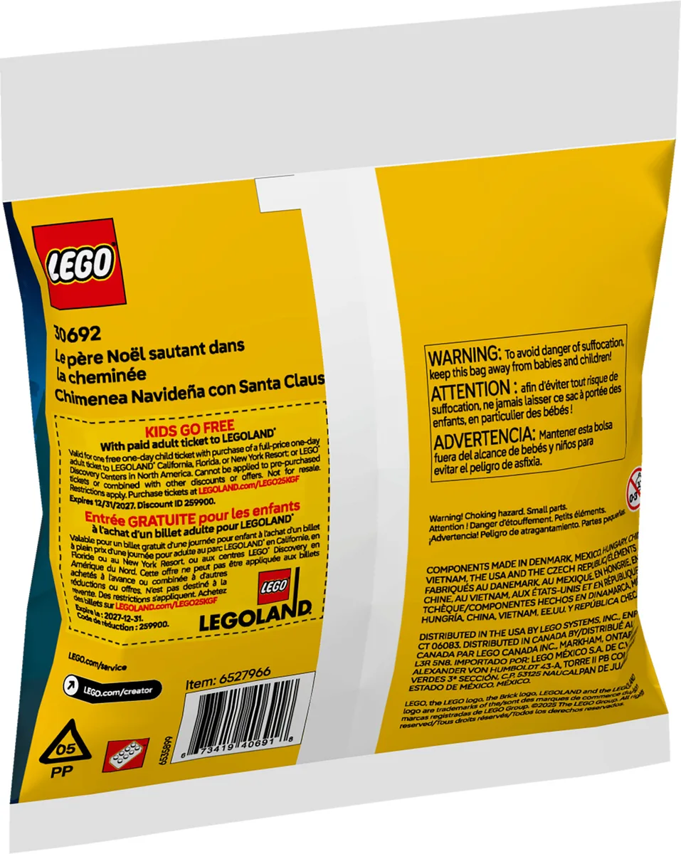 Конструктор LEGO Creator 6+ різнокольоровий Різдвяні забави з димарем Сантою