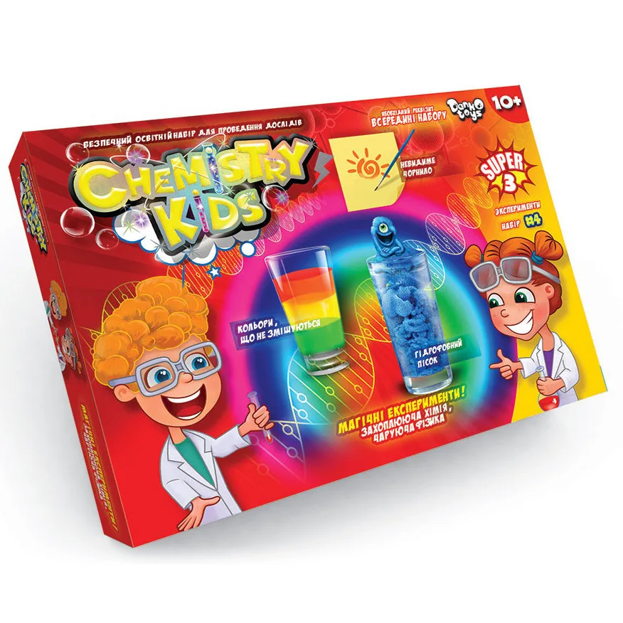 Дитячий набір для експериментів Danko Toys гіпоалергенний, 10 років і старше, без кольору