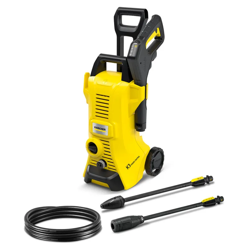 Високопродуктивна мінімийка Karcher K3 Power Control, 1600 Вт, 120 бар, 380 л/год, шланг 7 м, вага 4.38 кг.