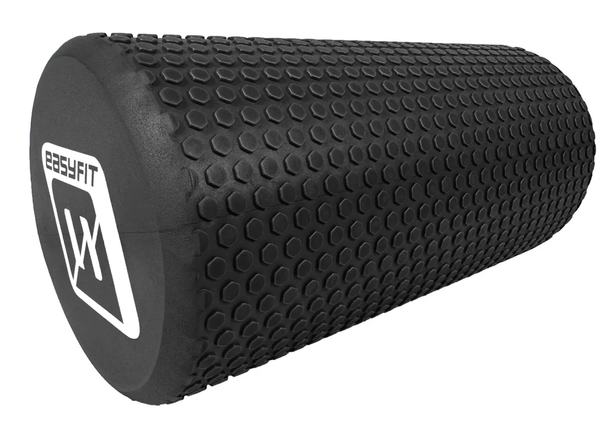 Масажний ролик EasyFit EVA 30 см Чорний