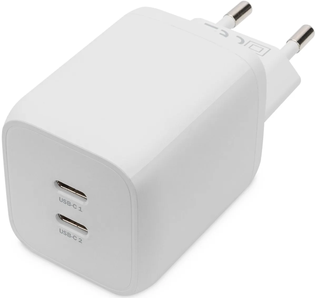 Зарядний пристрій DIGITUS 2хUSB-C, 65W, GaN