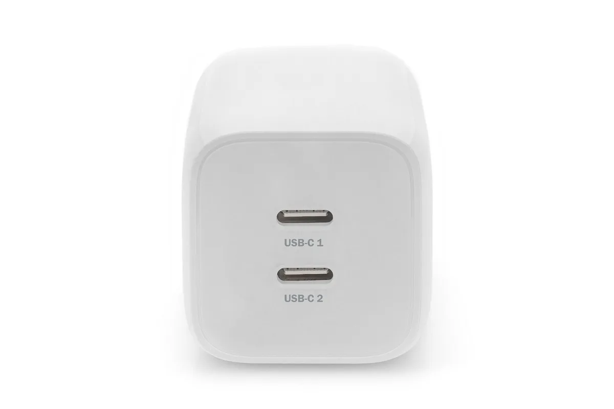 Зарядний пристрій DIGITUS 2хUSB-C, 65W, GaN