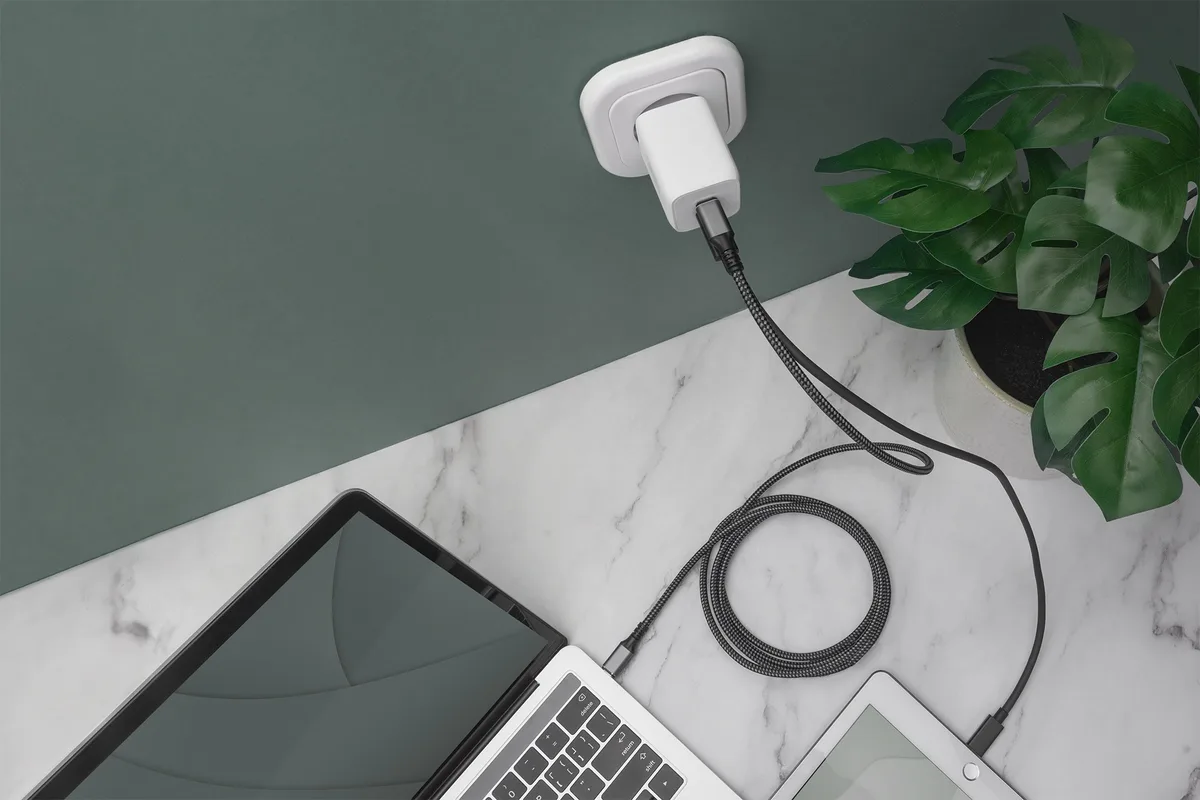 Зарядний пристрій DIGITUS 2хUSB-C, 65W, GaN