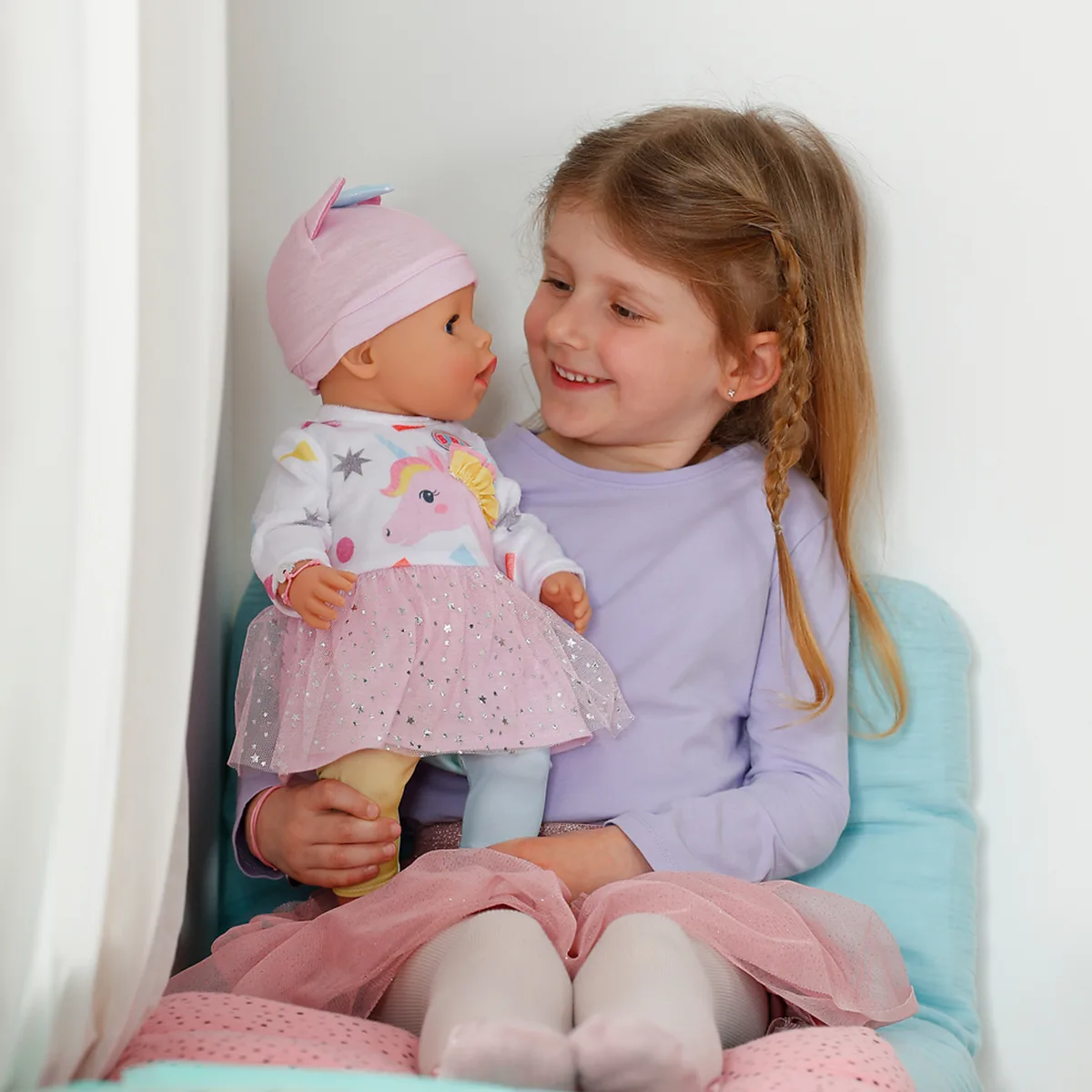 Лялька BABY born комбіновані матеріали 43 см Емма-Єдиноріг
