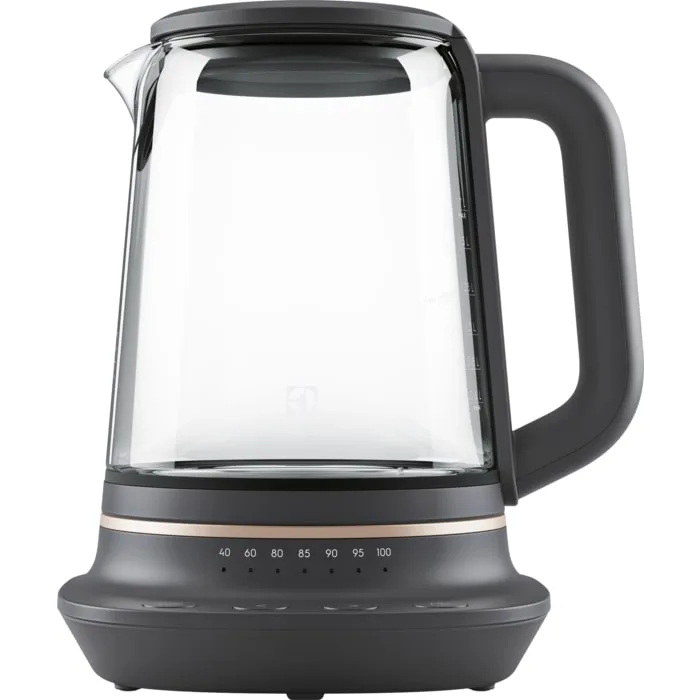 Электрочайник Electrolux 17л, Strix, стеклянный, с заварником, функция поддержания температуры, черный