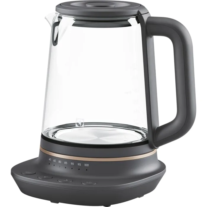 Электрочайник Electrolux 17л, Strix, стеклянный, с заварником, функция поддержания температуры, черный