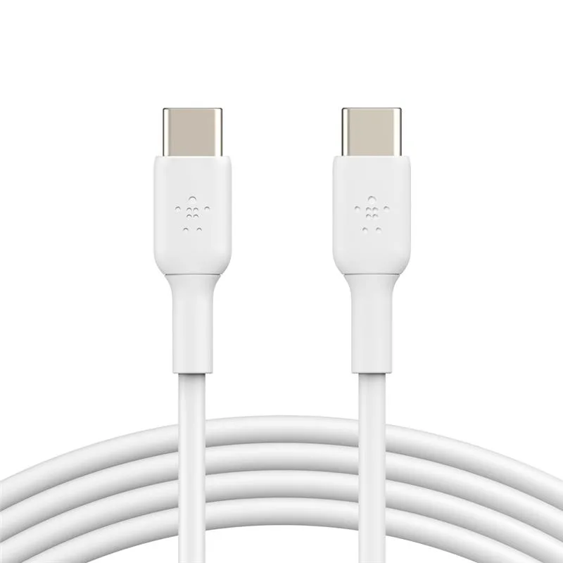Кабель USB-C > USB-C заряджання/синхронізації Belkin 1м, 60Вт, Type-C, PVC, білий