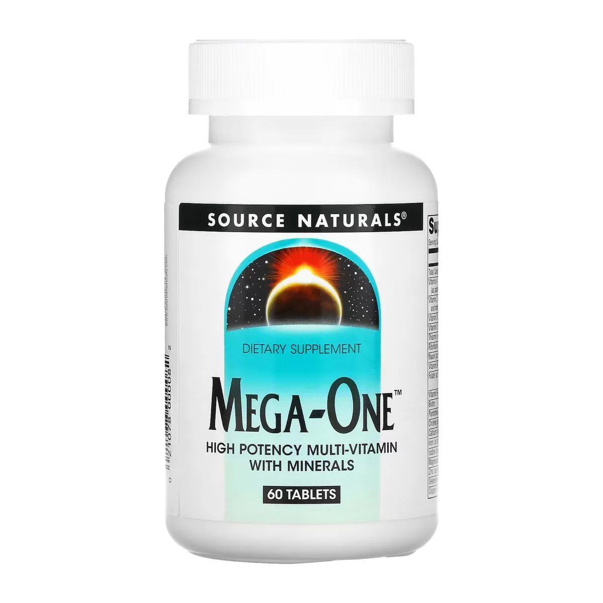 Мультивітаміни Mega-One Source Naturals 60 таблеток з мікроелементами