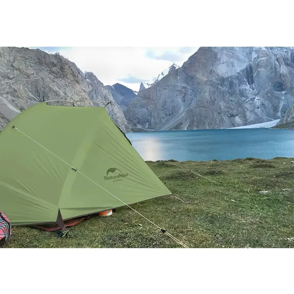 Намет двомісний Naturehike нейлон 210х125х105 см темний зелений