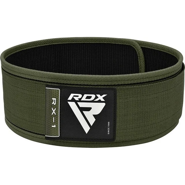 Пояс для важкої атлетики RDX Inc Нейлон S Зелений