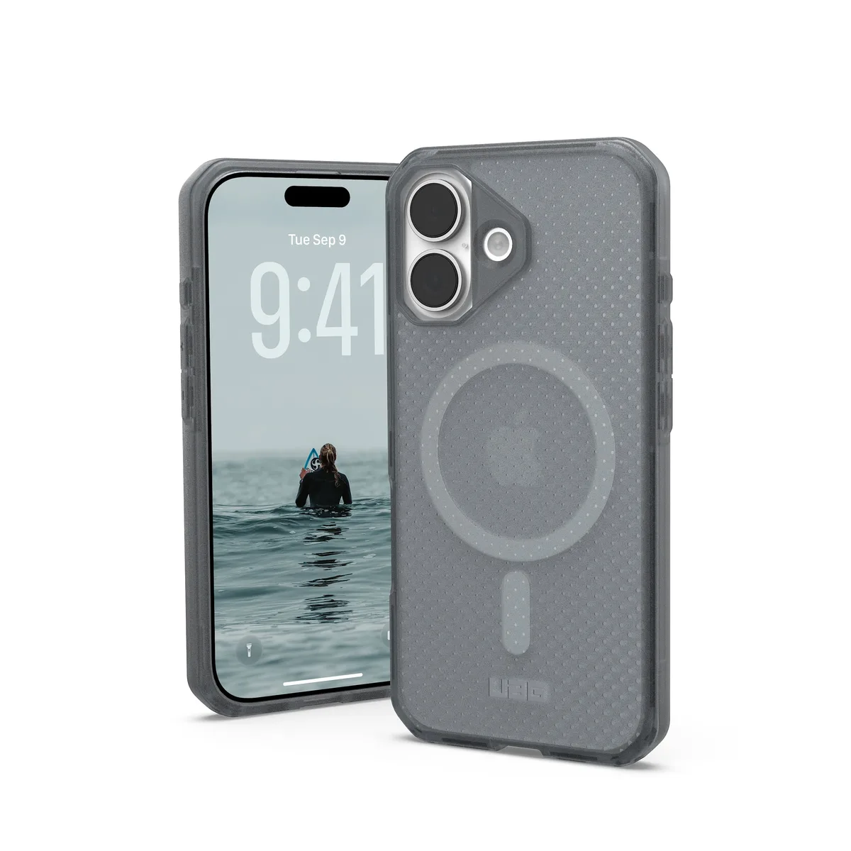 Чохол UAG для iPhone 17, Dot MagSafe, Ash