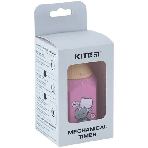 Таймер механічний Cute Cats для кухні без батарейки з металевим механізмом для приготування їжі.