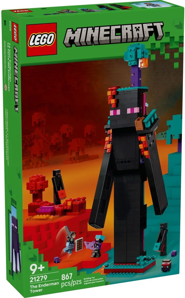 Конструктор LEGO Minecraft  Вежа Ендермена різнокольоровий 9+