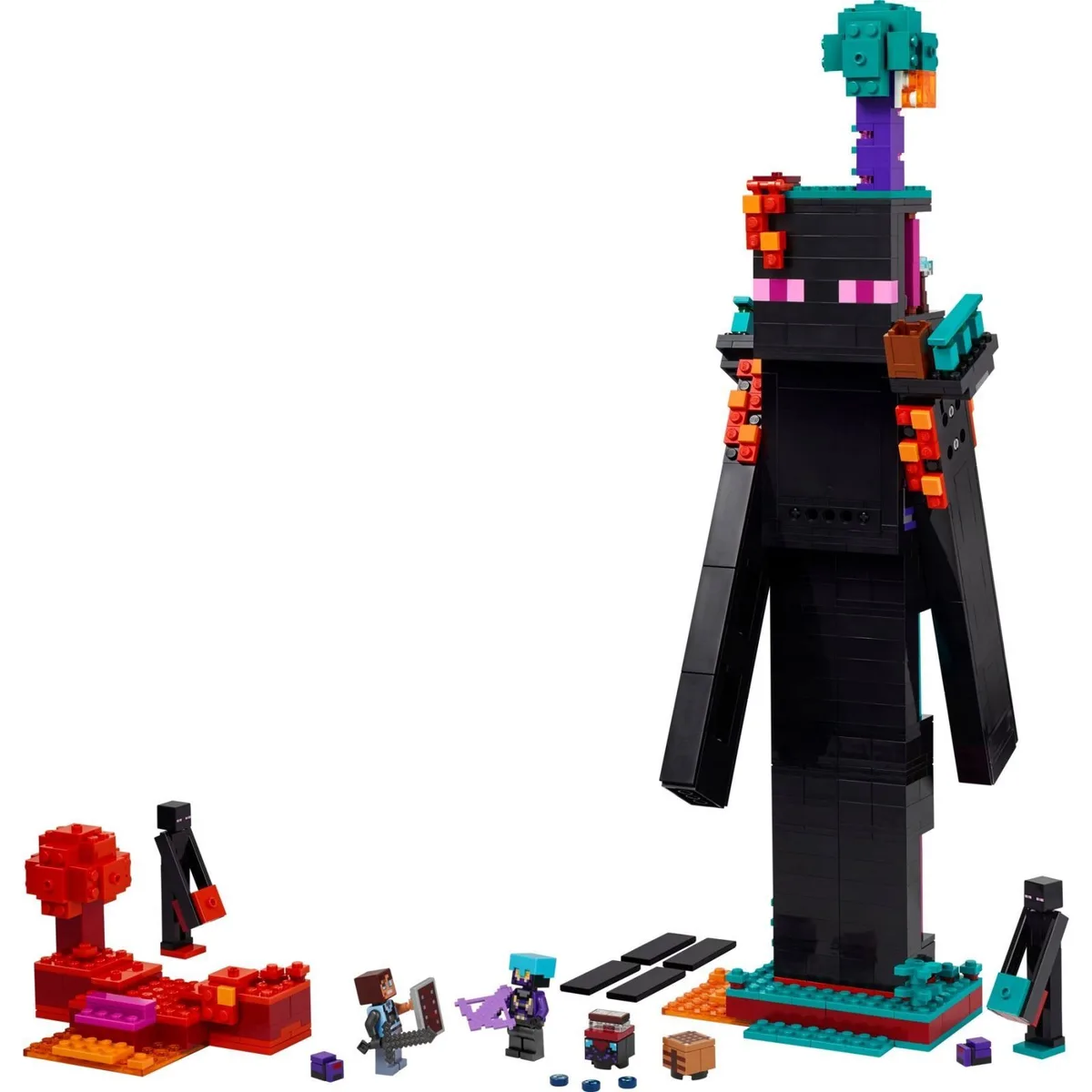 Конструктор LEGO Minecraft  Вежа Ендермена різнокольоровий 9+