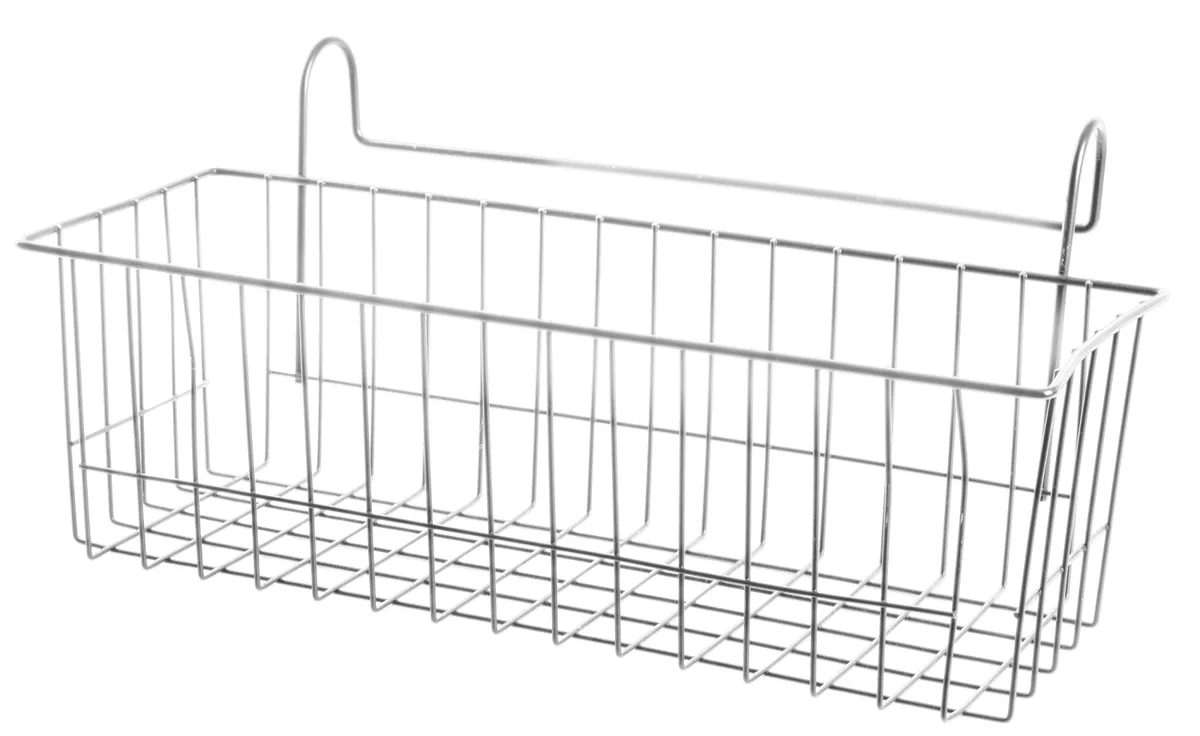 Навісний кошик для зберігання Ringel залізний 39х18х17 см білий