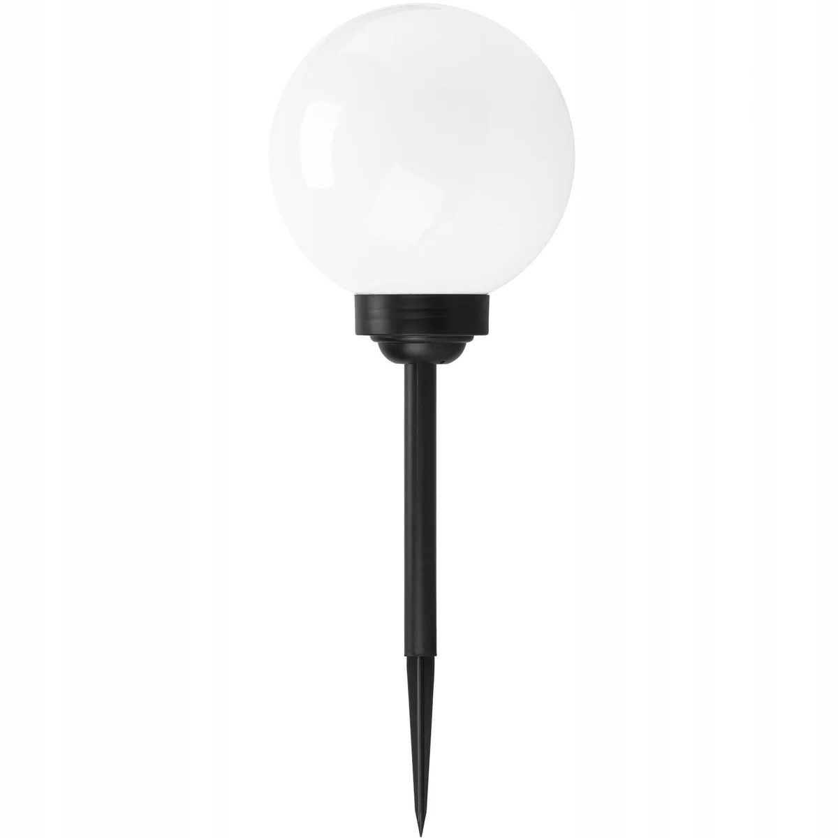 Садовая LED шар LumiLED пластиковый 20 см белый на солнечной батарее