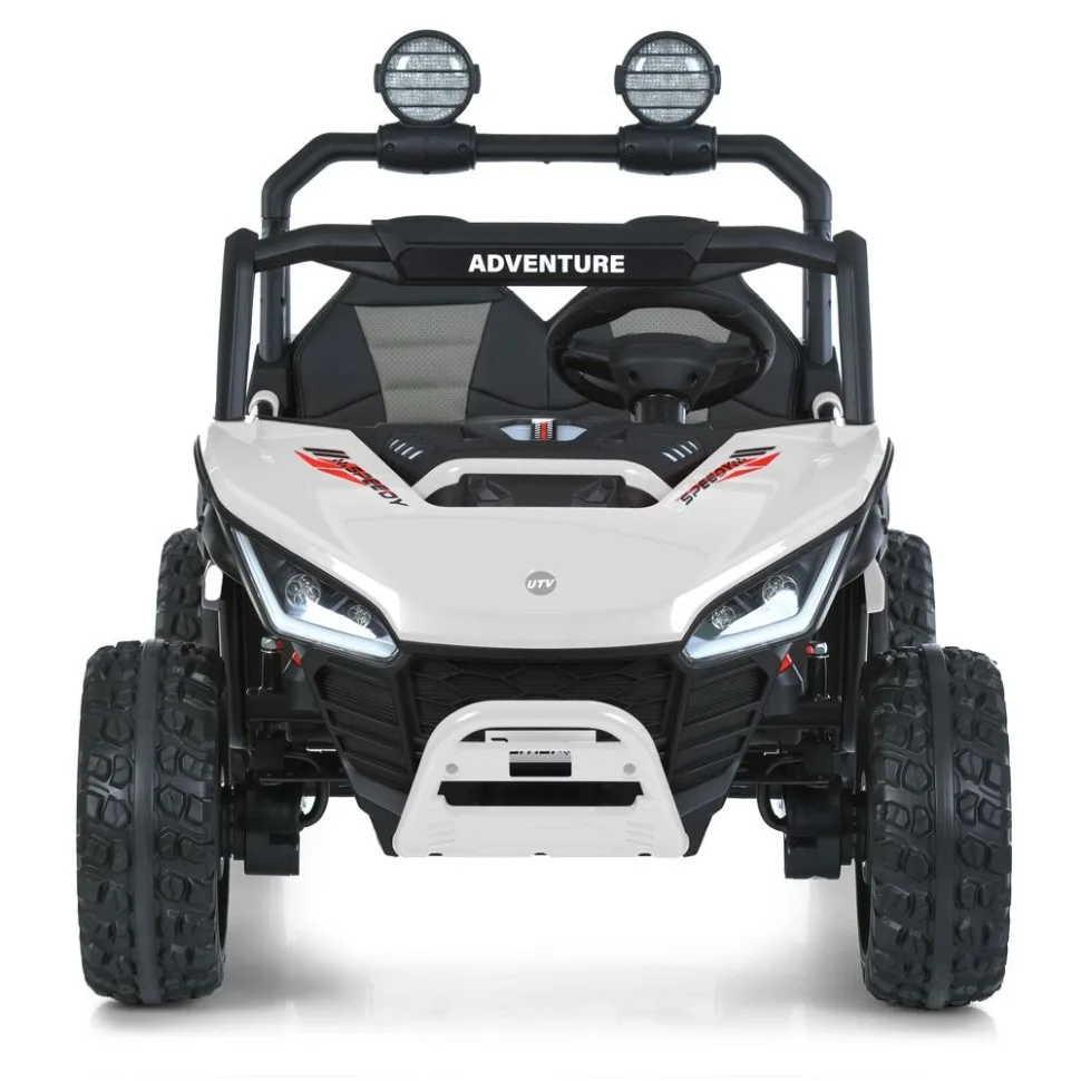 Дитячий електромобіль Bambi Racer екокожа джип 122х80х83 см чорний