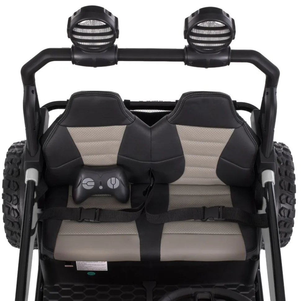 Дитячий електромобіль Bambi Racer екокожа джип 122х80х83 см чорний