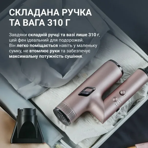Фен Rowenta 1700 Вт з іонізацією 3 швидкості 3 температури 4 6 мм чорний