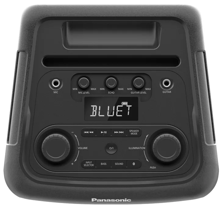 Портативна акустика Panasonic 75 Вт метал 280х397х293 мм чорна