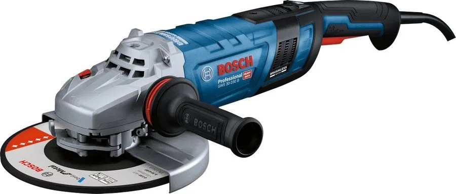 Шлифмашина угловая Bosch 230мм 2800Вт для обработки материалов болгарка с системой защиты от пыли