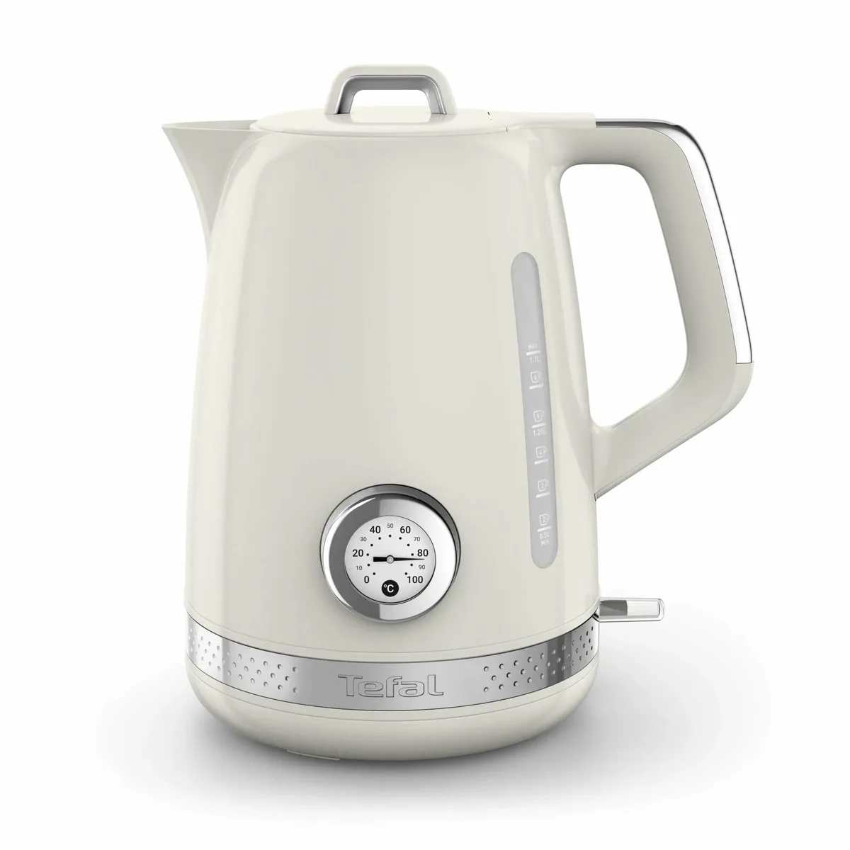 Електричний чайник Tefal Soleil+ 1.7л, Strix, пластиковий, бежевого кольору.