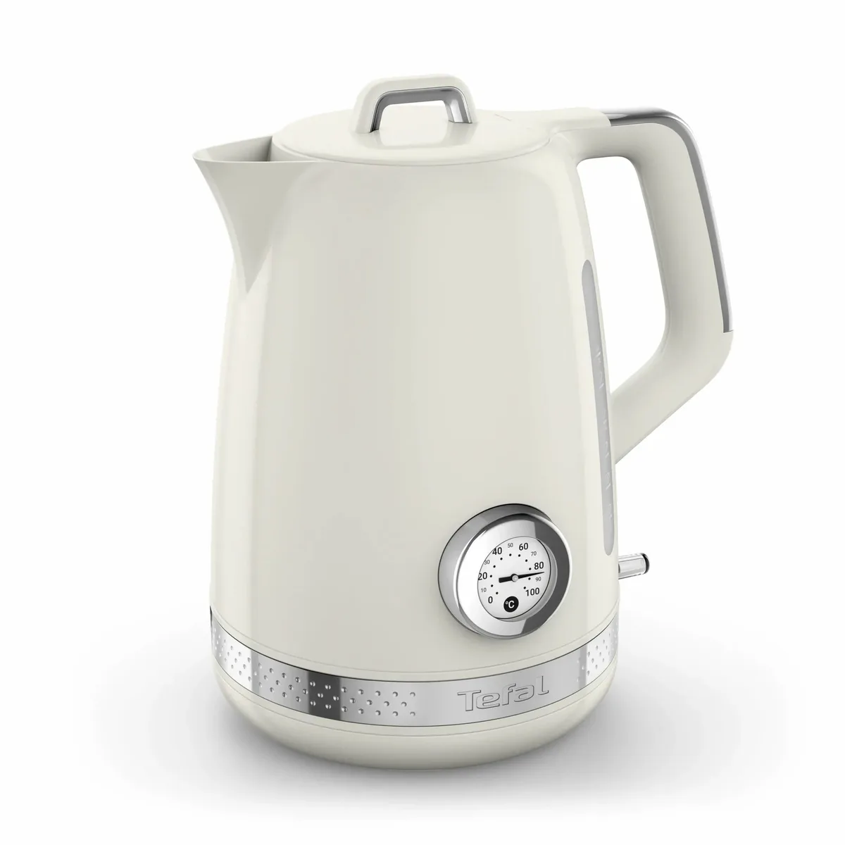 Електричний чайник Tefal Soleil+ 1.7л, Strix, пластиковий, бежевого кольору.