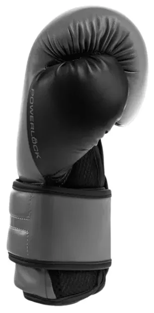 Боксерські рукавиці Everlast 100% поліуретан 14 унцій сірі чорні