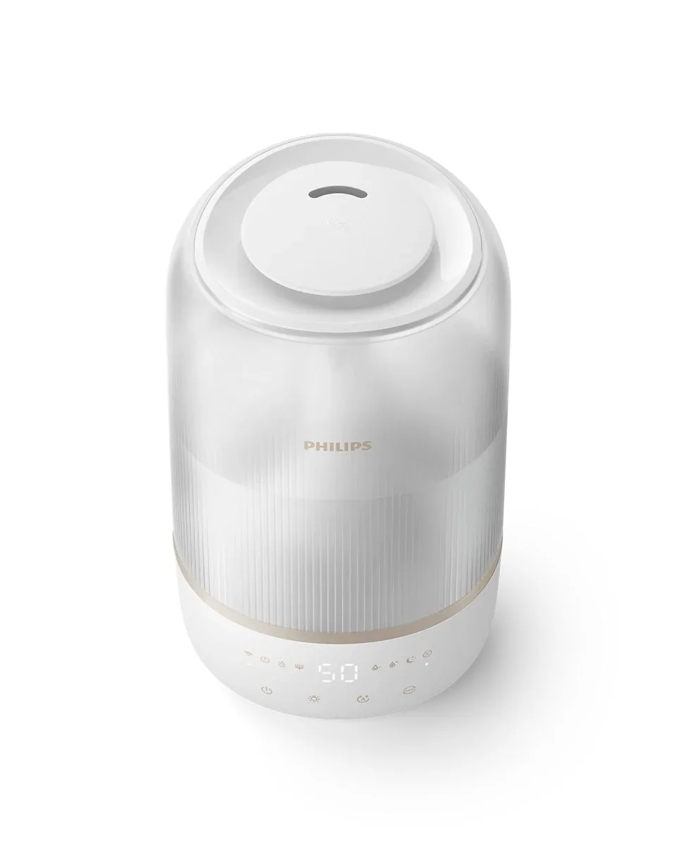 Зволожувач повітря Philips, традиційний, серія 1001, для приміщень до 41 м2, об'єм 3 л, продуктивність 275 мл/год, електронне упра
