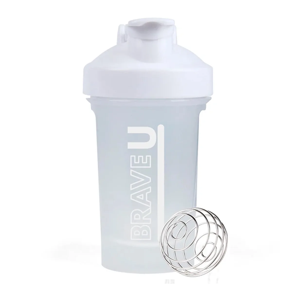 Shaker Brave 400ml Пластик Білий