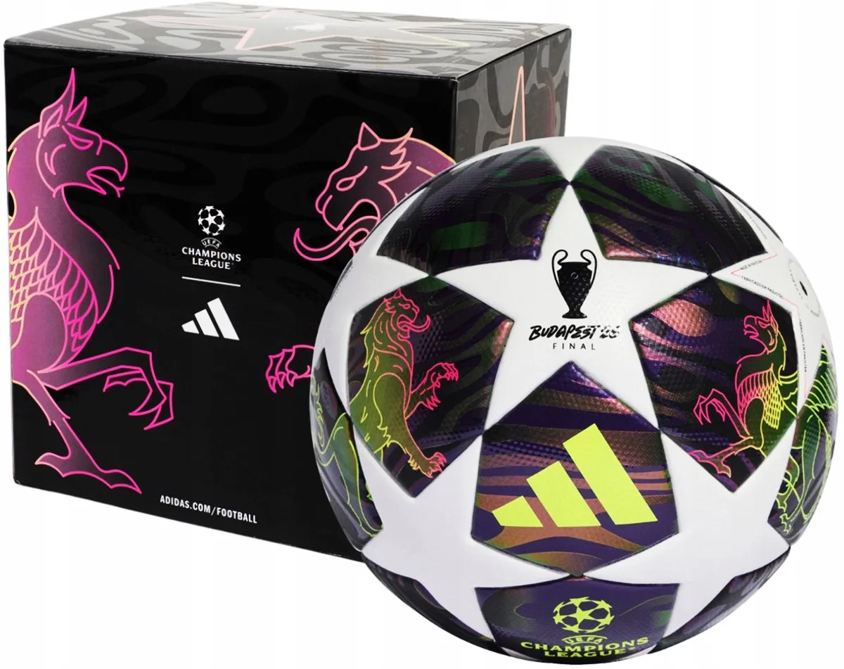 Футбольний м'яч Adidas поліуретан розмір №4 білий фіолетовий чорний