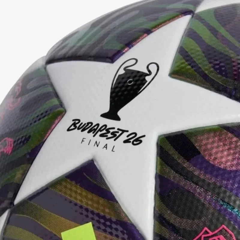 Футбольний м'яч Adidas поліуретан розмір №4 білий фіолетовий чорний