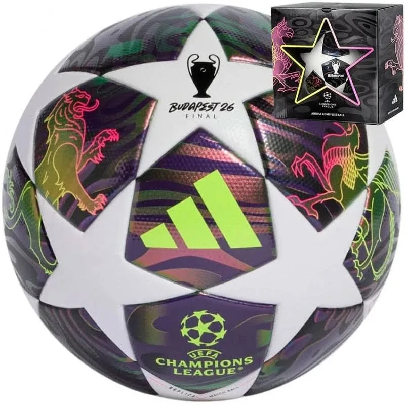 Футбольний м'яч Adidas поліуретан розмір №4 білий фіолетовий чорний