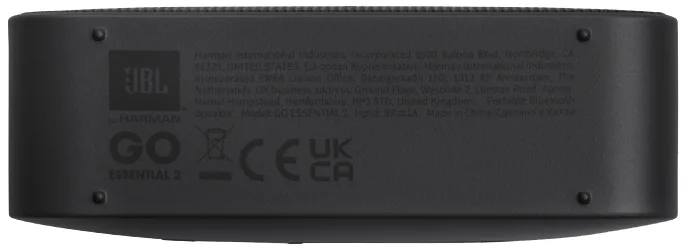 Портативна колонка JBL пластик 86х71,2х31,6 мм Чорна