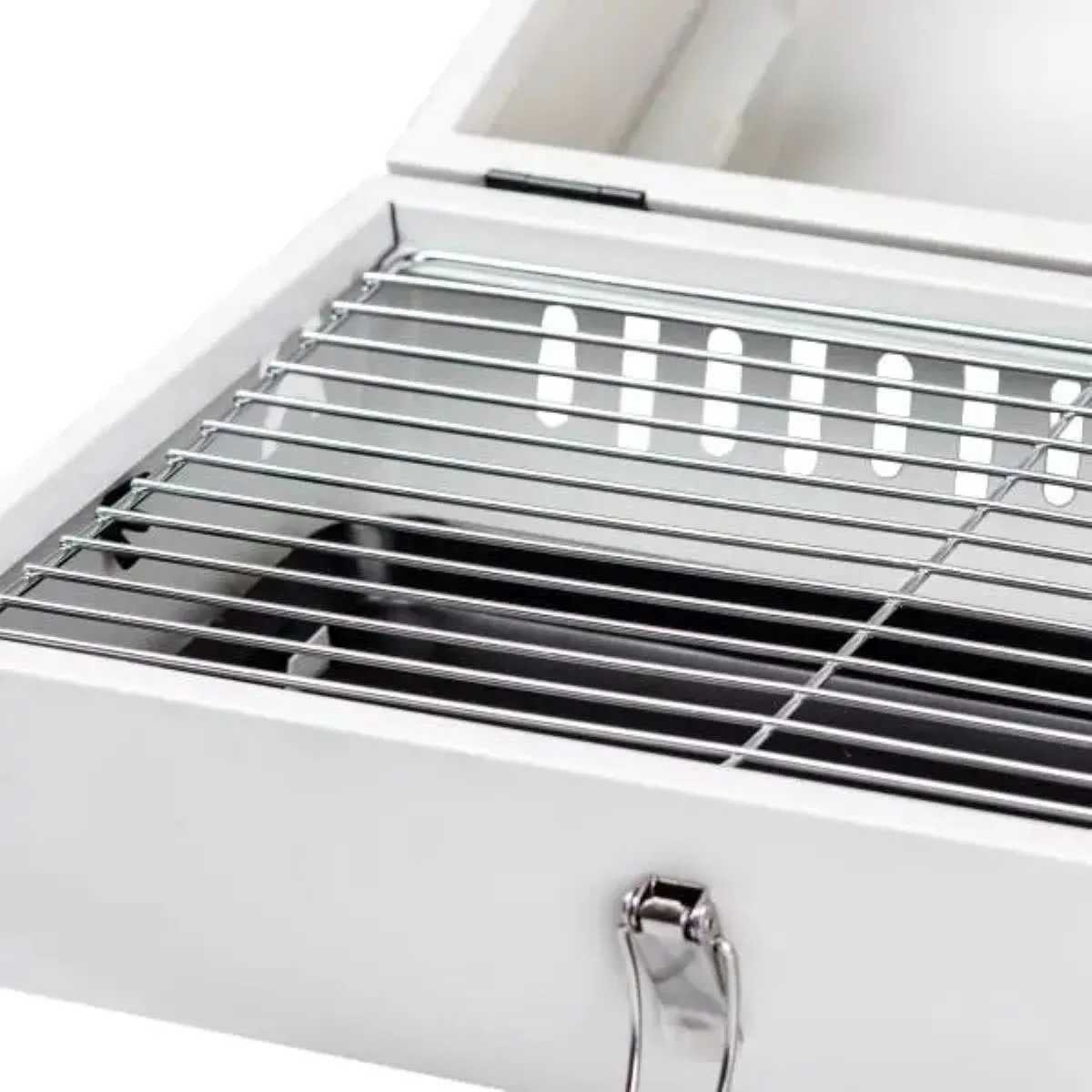 Мангал вугільний метал 38х28х40 см білий
