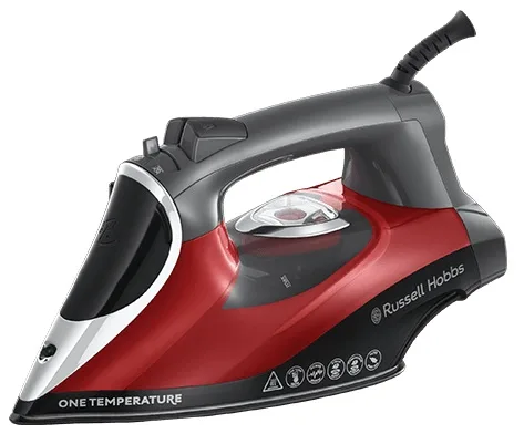 Праска з подачею пари Russell Hobbs 2600 Вт керамічна червона 350 мл