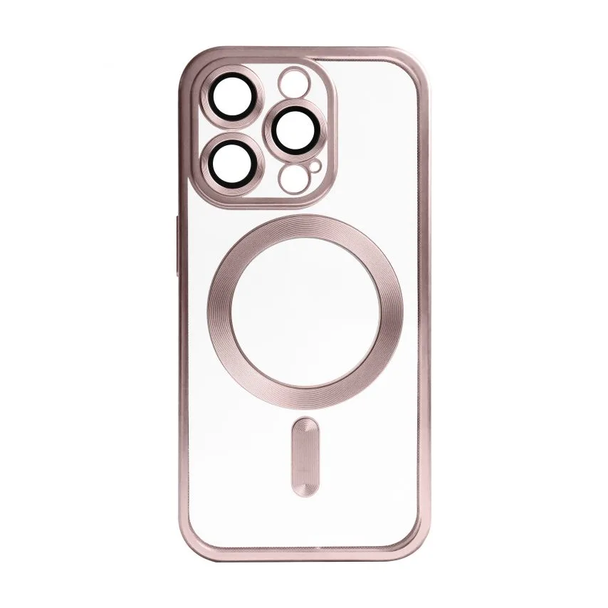 Чохол MagSafe для iPhone 14 Pro матовий силіконовий  pink