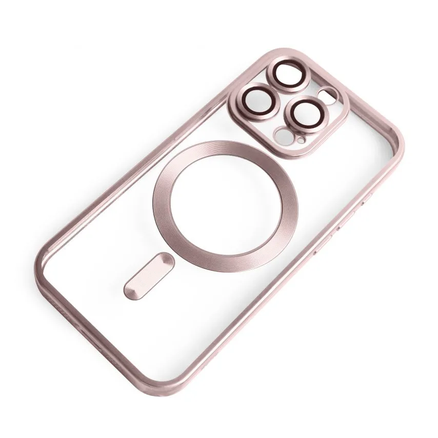 Чохол MagSafe для iPhone 14 Pro матовий силіконовий  pink