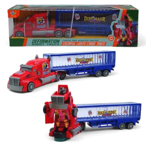 Трейлер-трансформер Fengfa Toys Динозавры с эффектами света и звука для детей 3+