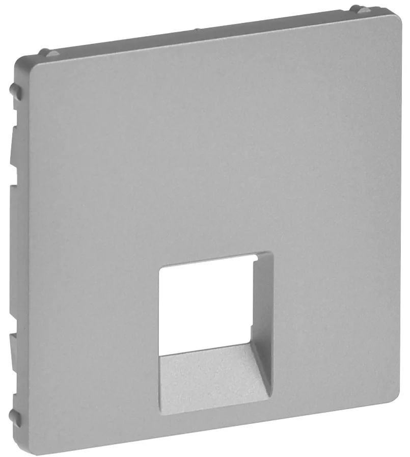 Лицьова панель ї розетки RJ11/RJ45 Legrand Valena LIFE, IN*MATIC, алюміній