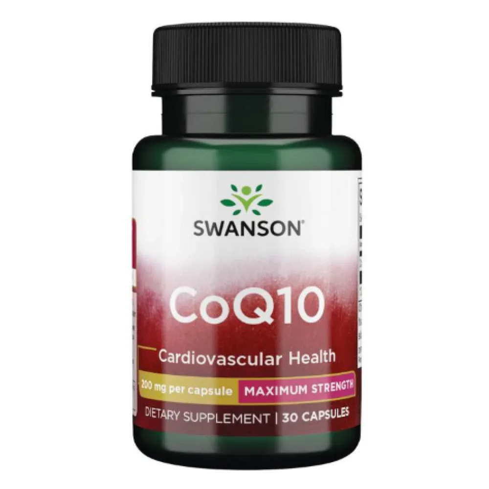 Swanson CoQ10 200 мг 30 капсул для сердечно-сосудистой функции